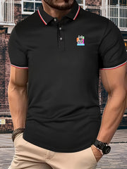 Rabbit Skeleton Pattern Men's Golf Shirt
