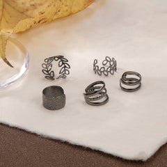 5pcs Leaf Shaped Ear Clip Fine Jewelry