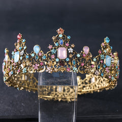 Baroque Crown Crystal Wedding Hair Accessories Princess Crown