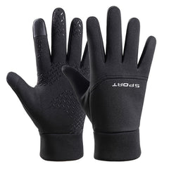 Men's Waterproof Velvet Winter Gloves Windproof Coldproof Outdoor Sports