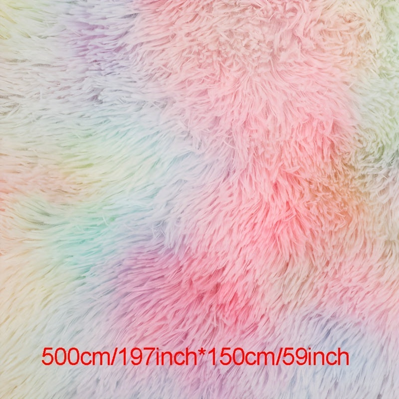 Colorful Plush Rainbow PV Velvet Tie-dye Fur Toy