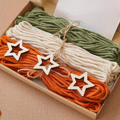 3pcs Macrame Christmas Tree DIY Kit, Perfect Gift for Friends and Family