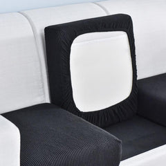 Jacquard Sofa Seat Cushion Cover Stretch Slipcover Polar Fleece Protector