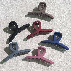 6pcs Frosted Hair Claw Non-slip Shark Claw Hair Accessories For Women