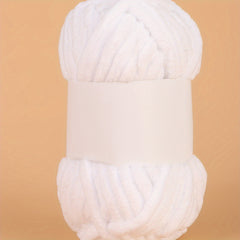 Chunky Chenille Yarn for Knitting & Crocheting Hat Scarf Cushion 50g
