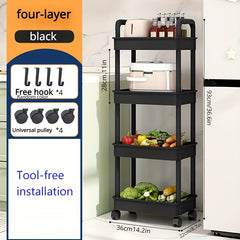 Multifunctional Floor Layer Small Storage Strolley Kitchen
