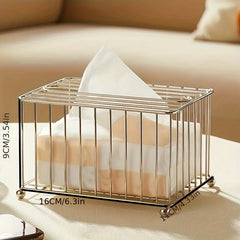 Multifunctional Tissue Holder with Stationery and Remote Control Storage