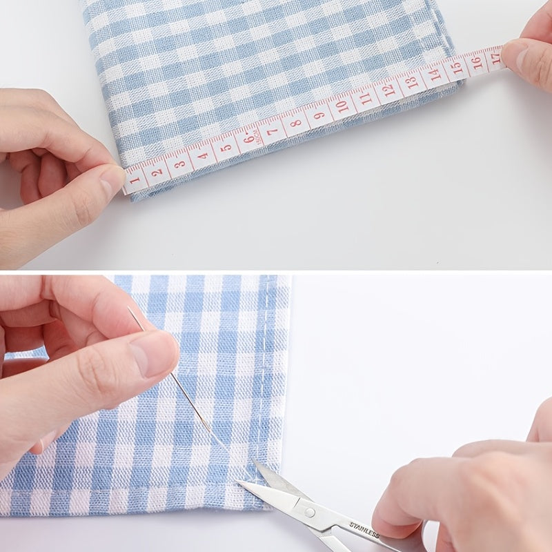 1pc Sewing Kit Box Embroidery Handwork Tool Storage Bags Needles Thread Scissor