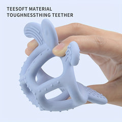 BPA-Free Turtle Teether for 3M, Soothe Teething Pain