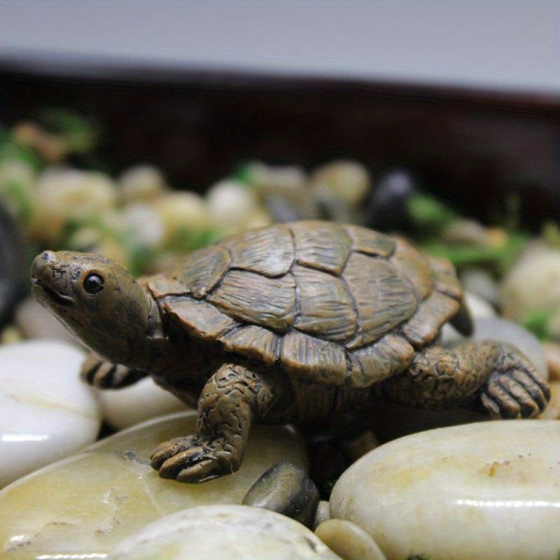 Small Turtle Ornament for Gardening Landscaping and Flower Pot Decoration