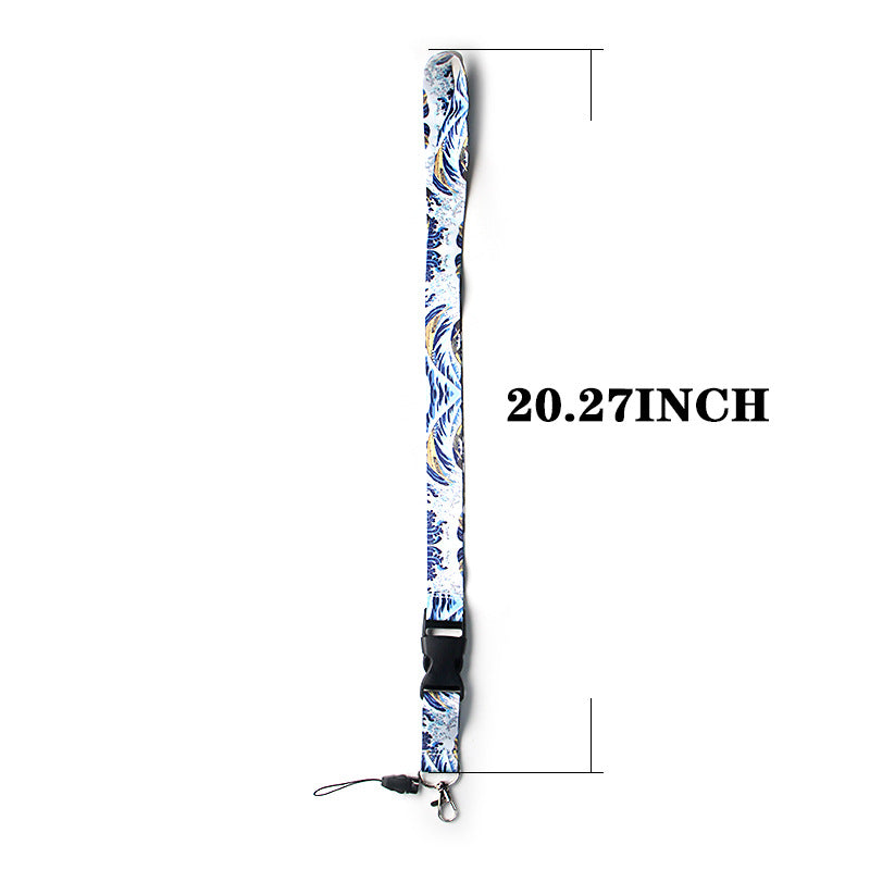 Waves Pattern Lanyard - Trendy and Stylish Neck Strap
