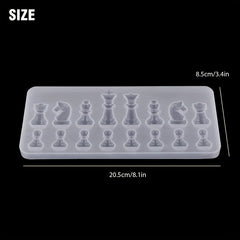 Chess Pieces Resin Mold Epoxy 3D Silicone DIY Crafting Tools