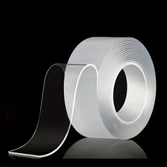 6pcs Double Sided Tape Strips - Strong Sticky Washable Reusable