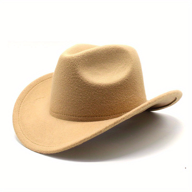 Men's European American Solid Wool Jazz Hat British Style Top Hat