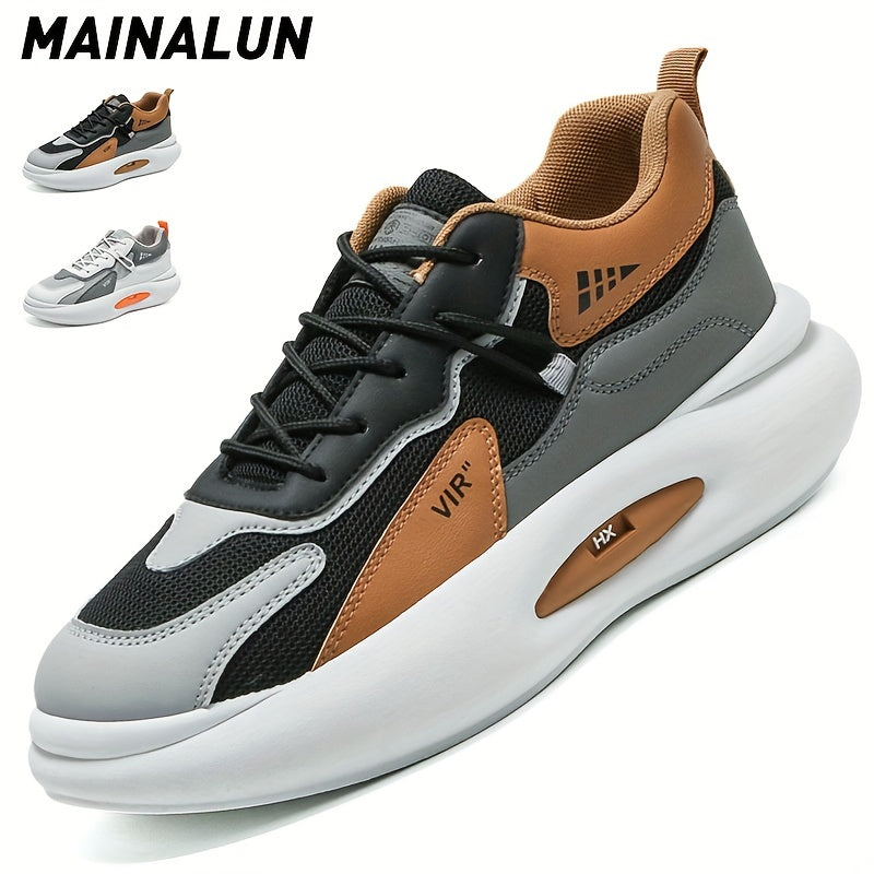 Men's Chunky Sneakers Lace Up Elevator Shoes
