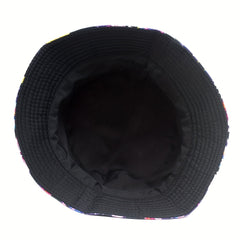 Colorful Butterfly Sun Protection Hat Double-sided Basin Hat
