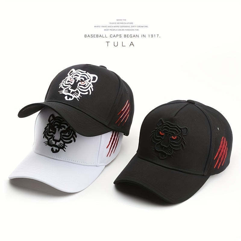 Unisex Tiger Head Pattern Baseball Cap for Outdoor Sport