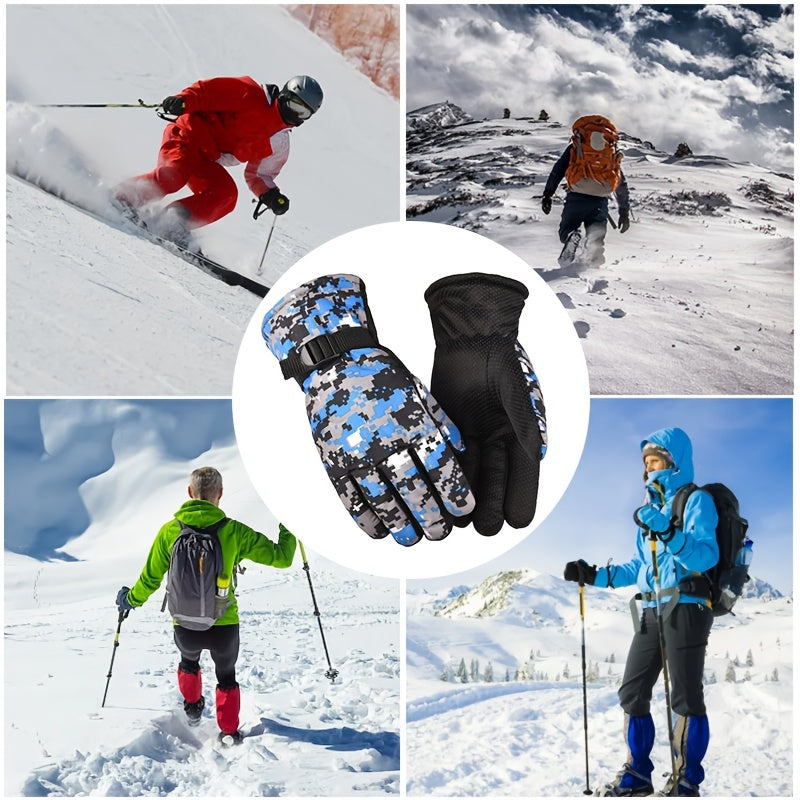 Non-slip Plus Velvet Warm Gloves for Cycling Skiing