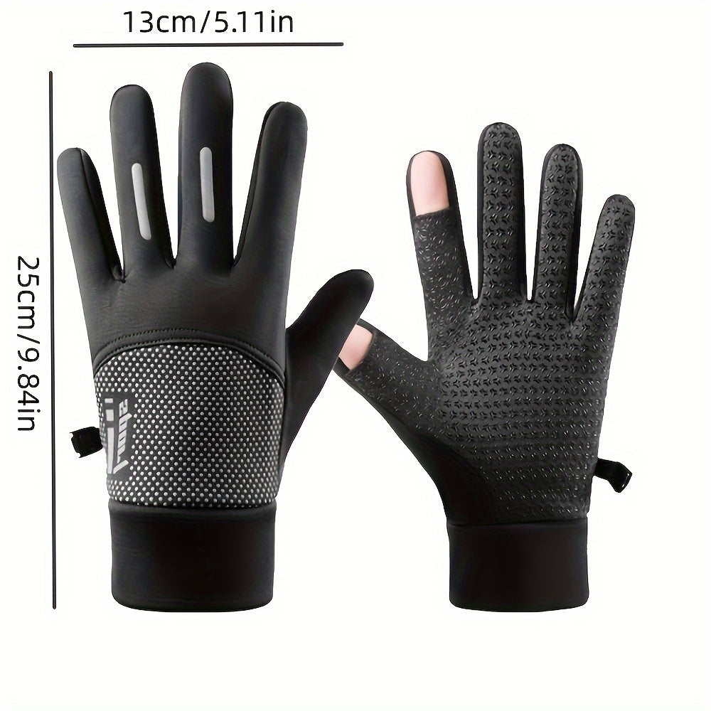 Waterproof Silicone Anti-Slip Winter Gloves Touchscreen