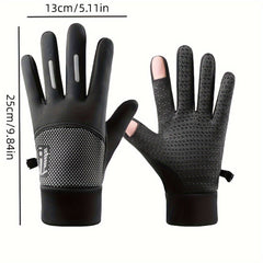 Waterproof Silicone Anti-Slip Winter Gloves Touchscreen
