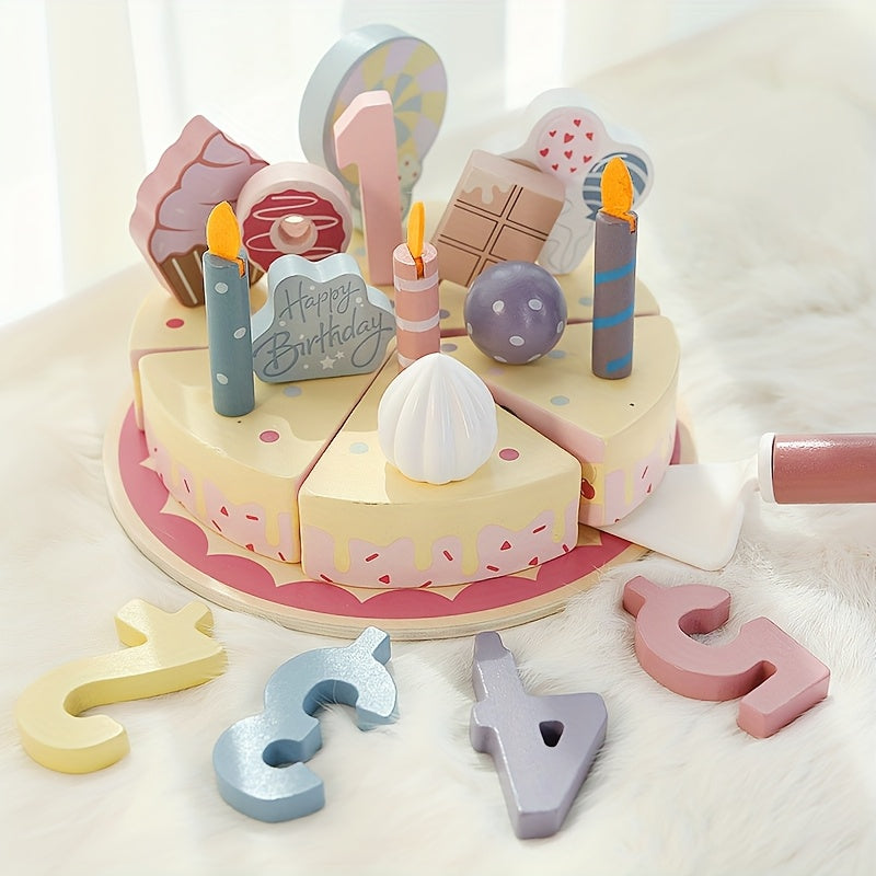 Wooden Ice Cream Shop Dessert Counter Toy for Kids