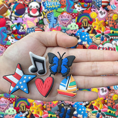 Shoe Charms Set Assorted Designs for Shoes Bracelets Wristbands Favors