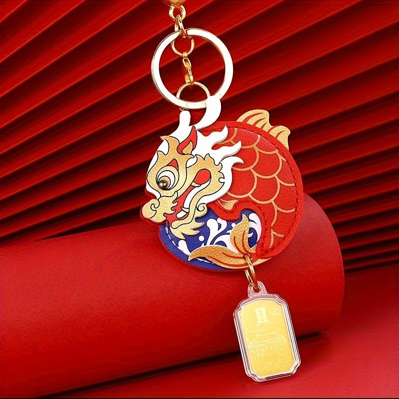 Fish Dragon Keychain Backpack Bag Hanging Pendant Ornament