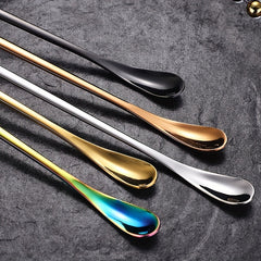 Stainless Steel Long Handle Coffee Stir Spoon Teaspoon