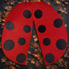 Ladybug Wing Costume Prop Set with Antenna Headband
