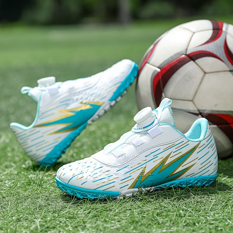 Boy's Turf Football Boots With Rotating Buckle