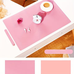 Thick PU Leather Mouse Pad Double Sided Desk Writing Pad