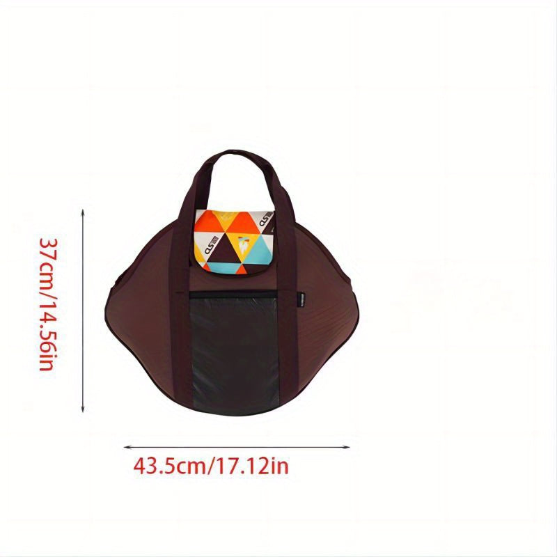 Portable Cast Iron Pot Storage Bag for Camping and Barbecue