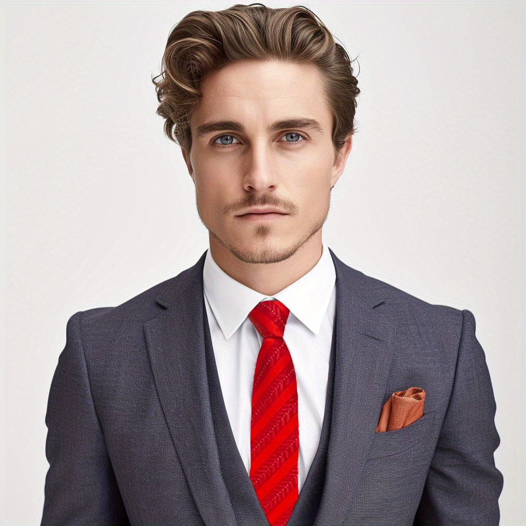 Men's Diagonal Stripe Business Tie
