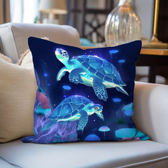 Turtle Throw Pillow Covers Printed Throw Pillowcase Home Decor