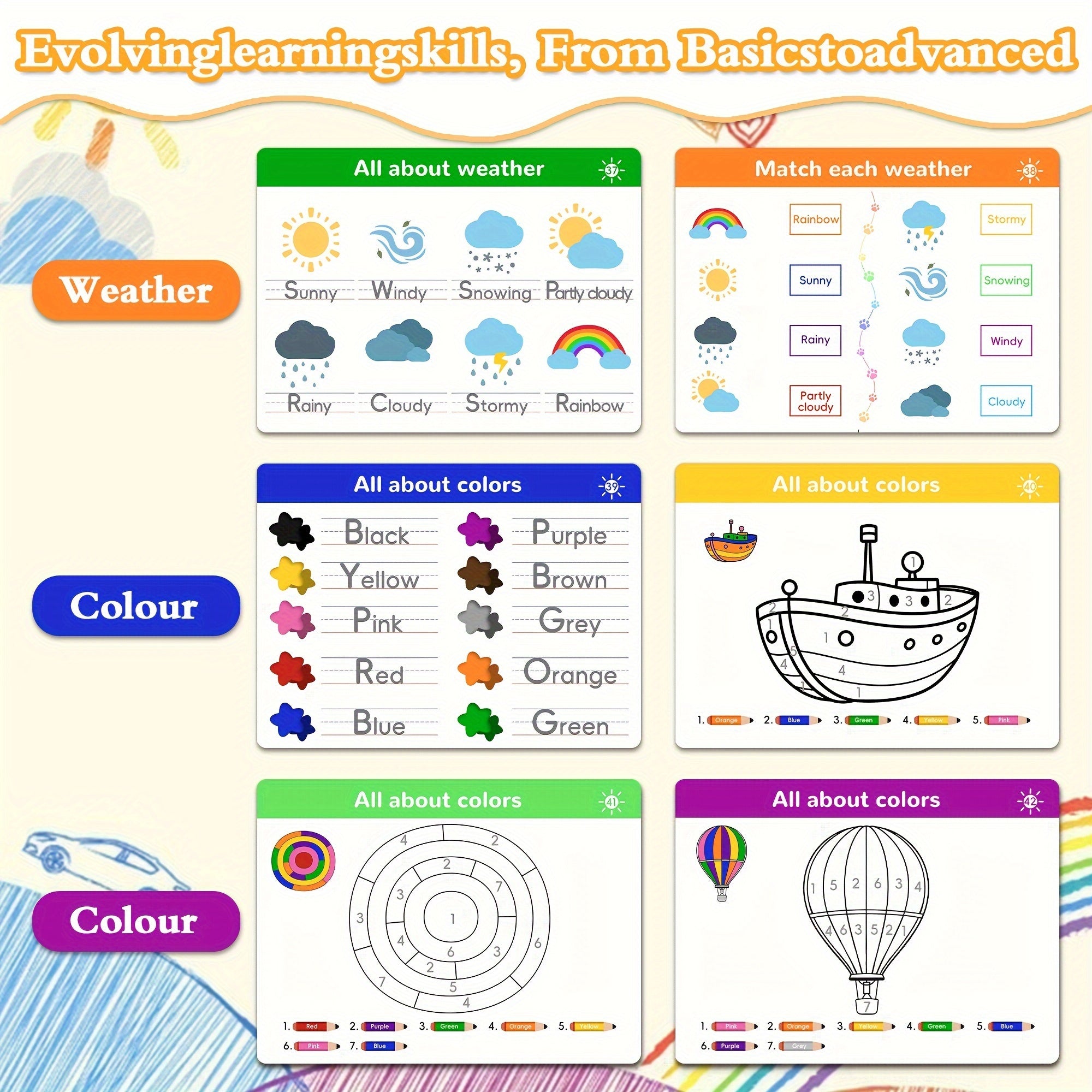 Preschool Activity Workbook Ages 3-6: Master Number & Letter Handwriting