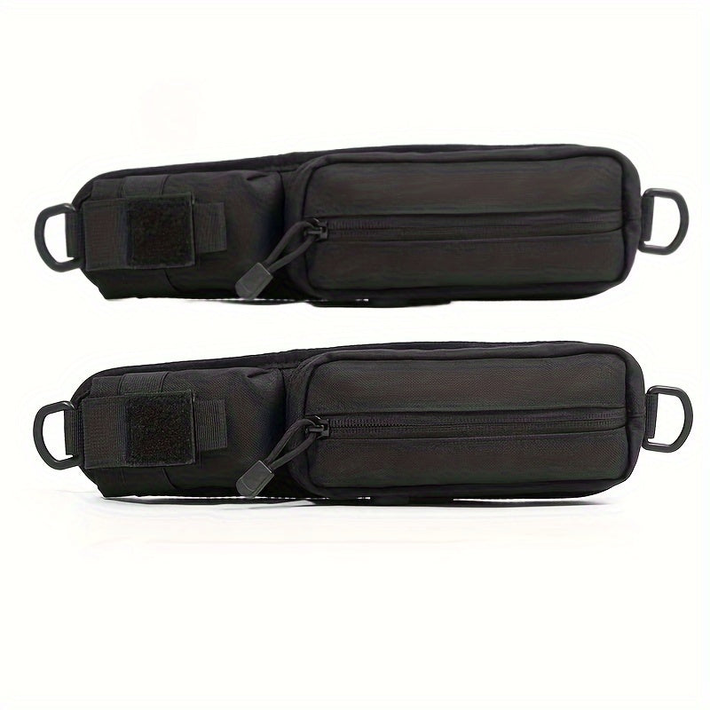 Molle Backpack Shoulder Strap Pouch with Zipper Pocket