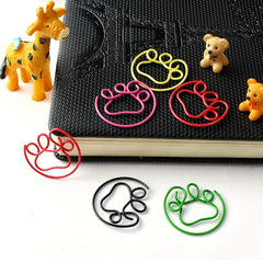 24pcs Feet Palm Crank Pins Paper Clips Bookmark Clips Office Learning Stationery