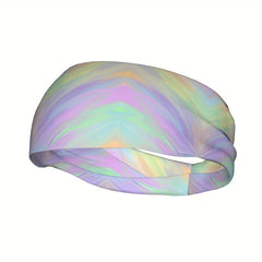 Men's Non Slip Sweatband Purple to Gradient Hairband