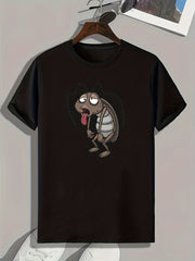 Tired Cockroach Print Men's Sports T-shirt