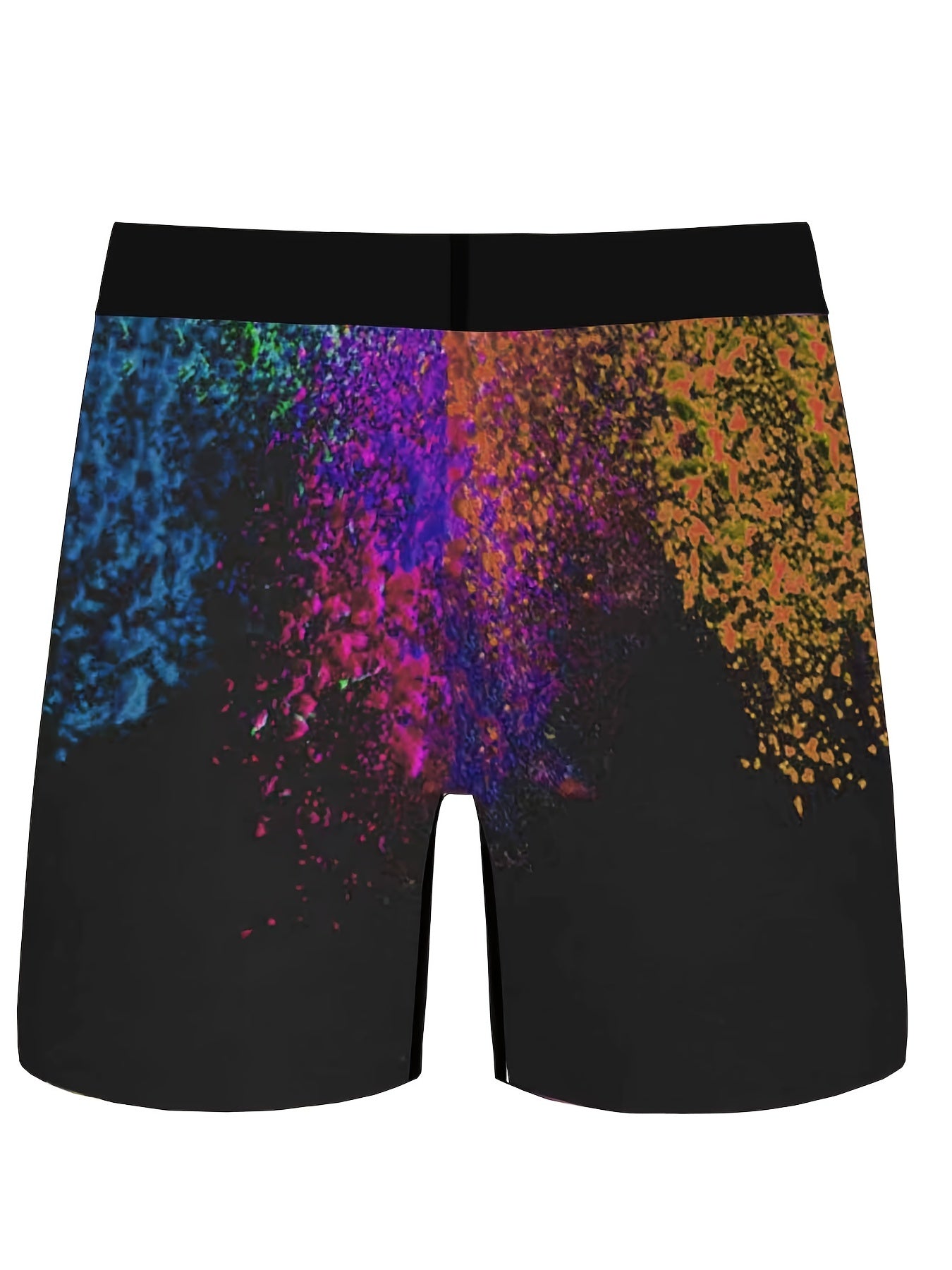 Men's Elephant 3D Print Swim Pansts Comfortable High Stretch Shorts