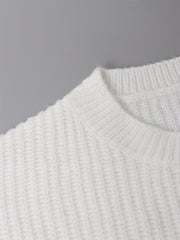 Casual Colorblock Sweater Round Neck Pullover Jumper