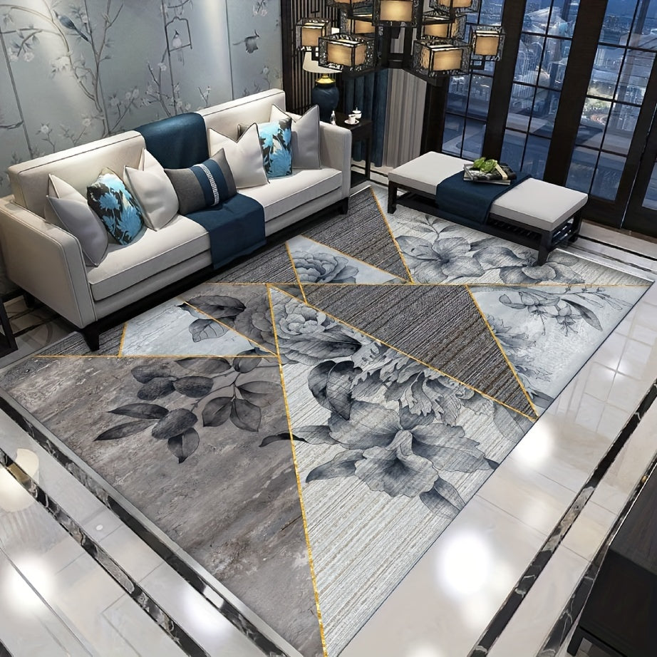 Abstract Nordic Area Rugs Non-slip Large Carpet Washable