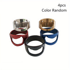 4pcs Stainless Steel Ring Shape Bottle Opener