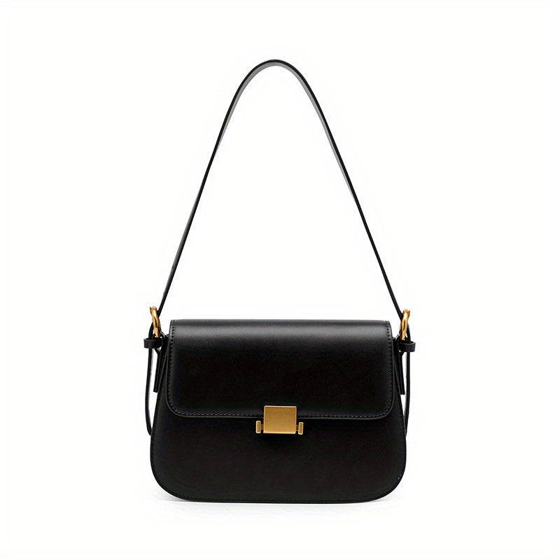 Leather Textured Crossbody Bag Purse Versatile Baguette Bag