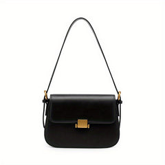 Leather Textured Crossbody Bag Purse Versatile Baguette Bag