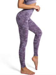 High Waist Camo Yoga Leggings for Fitness Gym Wear