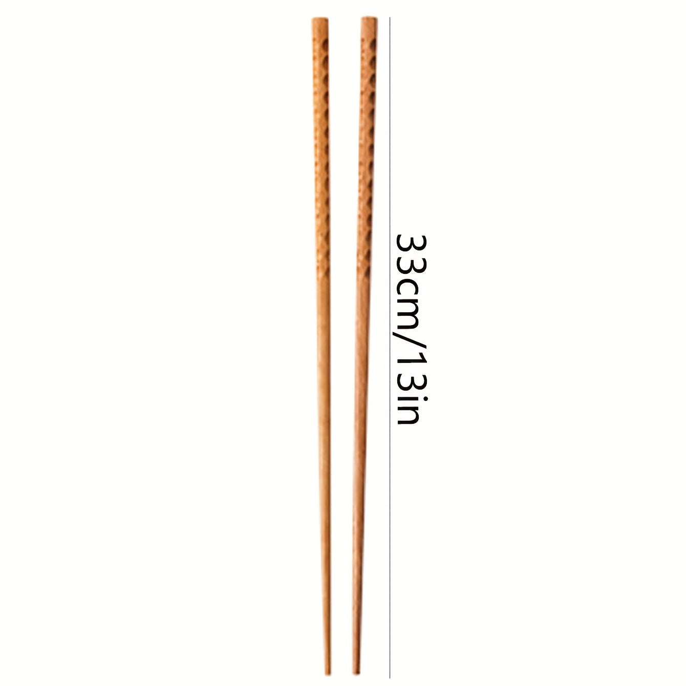 2pcs Long Oak Chopsticks Hot Pot Practical Household Cooking Flatware