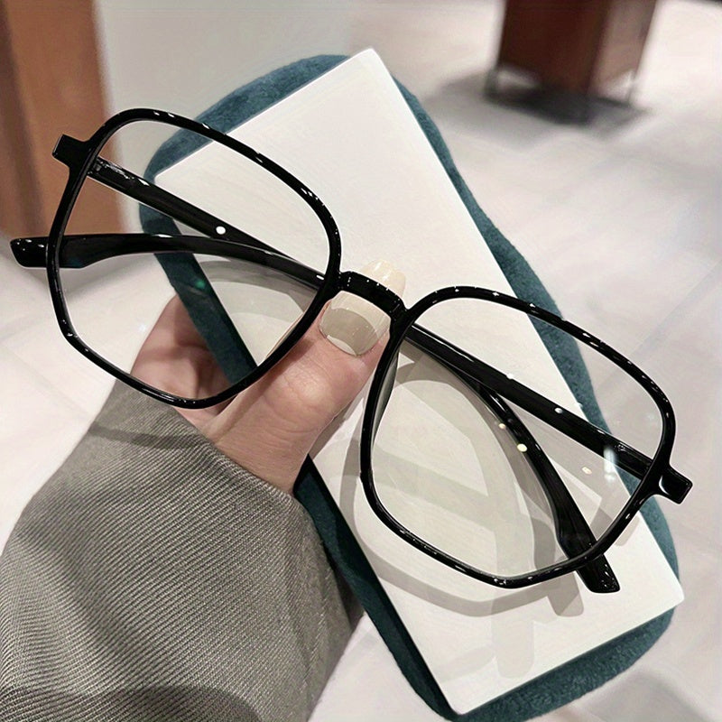 Square Anti Light Glasses For Women Men Students Jelly Nearsighted Myopia