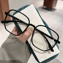 Square Anti Light Glasses For Women Men Students Jelly Nearsighted Myopia