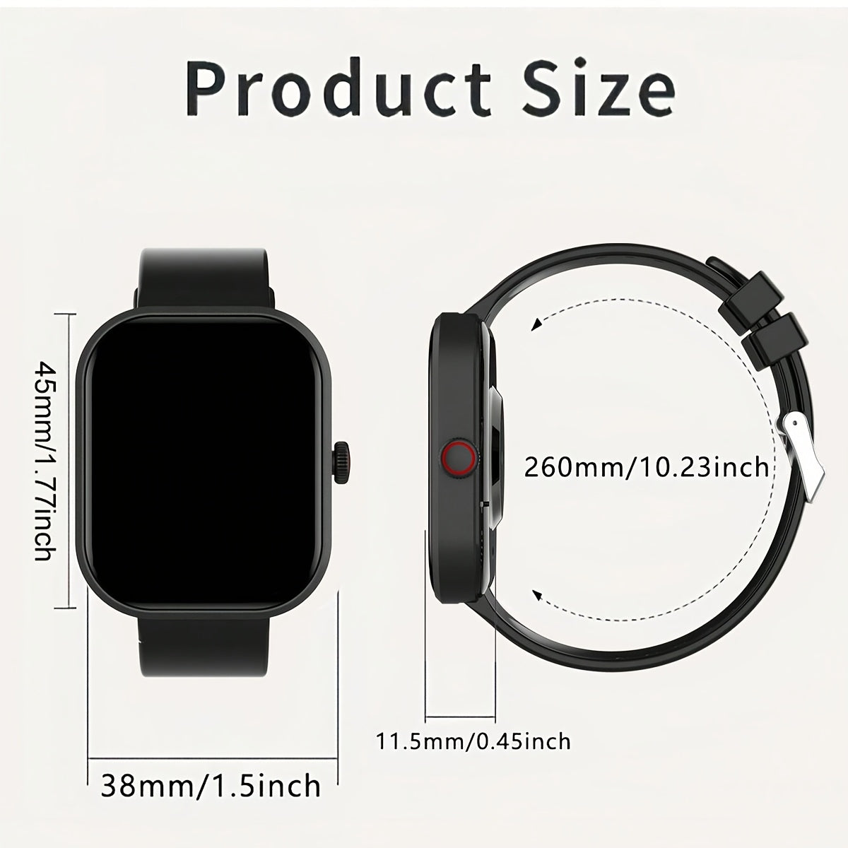 Functional Smartwatch, 2.01" Touchscreen Display